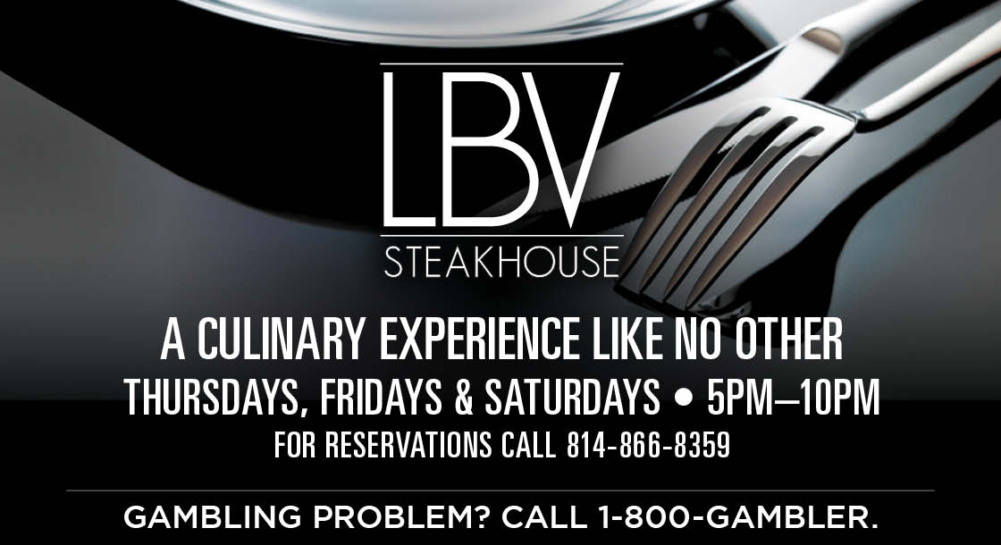 LBV Steakhouse at Presque Isle Downs & Casino in Erie, PA