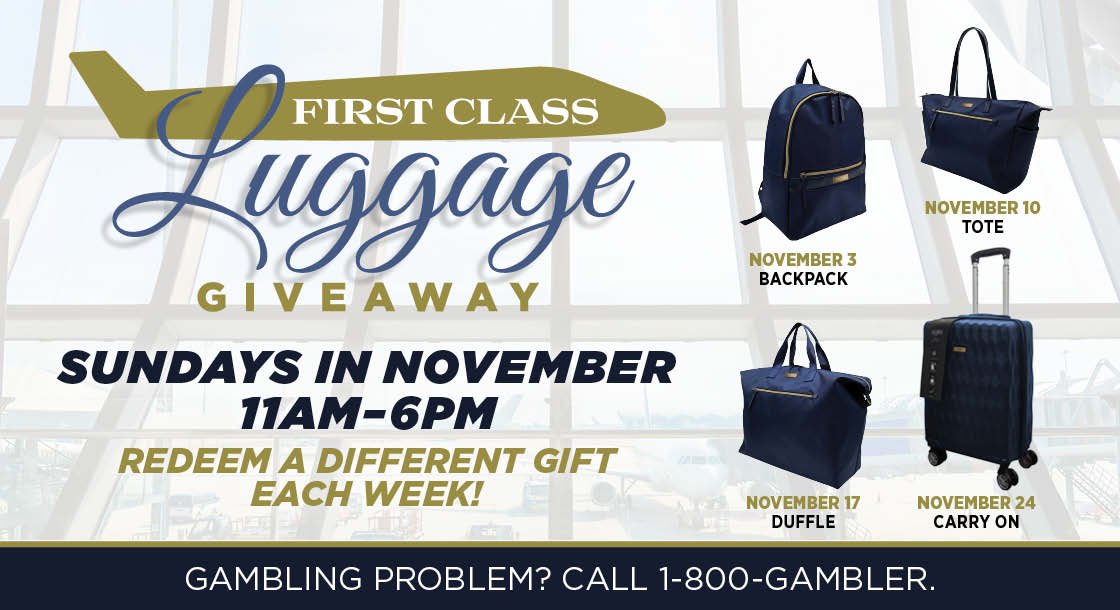 November Luggage Giveaway